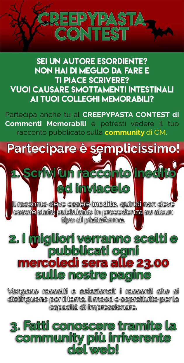 contest creepypasta commenti memorabili