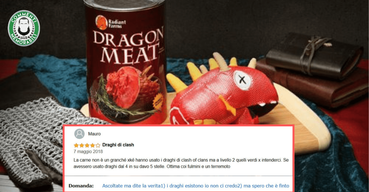 A corto di idee per la cena? Prova Dragon Meat, la carne di drago in barattolo