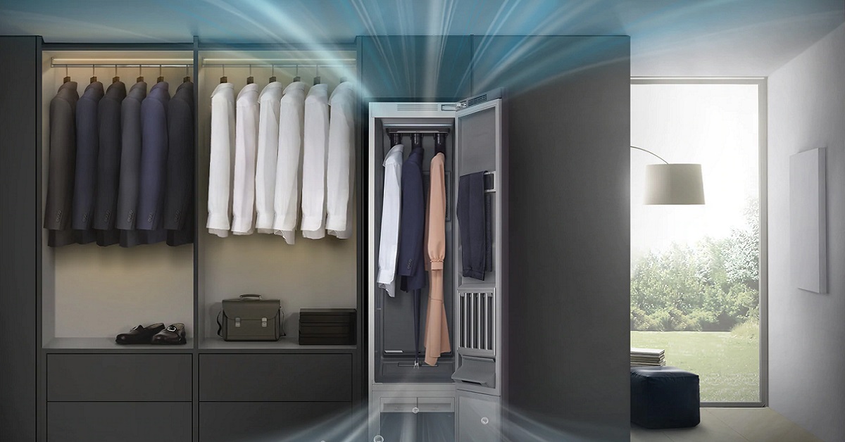 Samsung AirDresser: l’armadio smart che lava, asciuga e stira