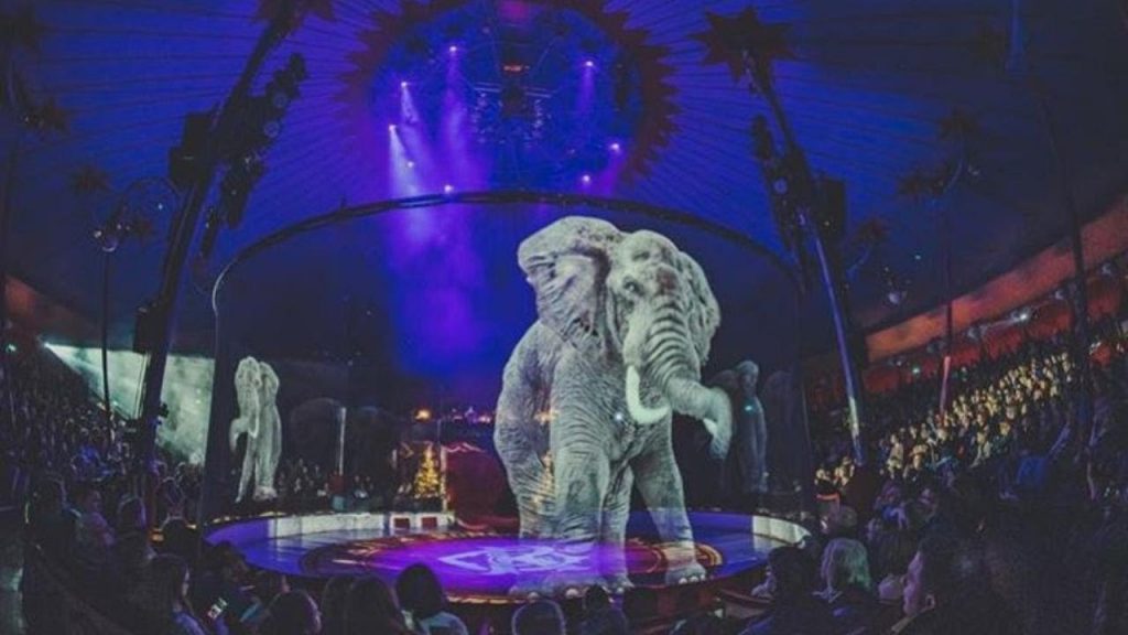 Il primo circo con animali olografici