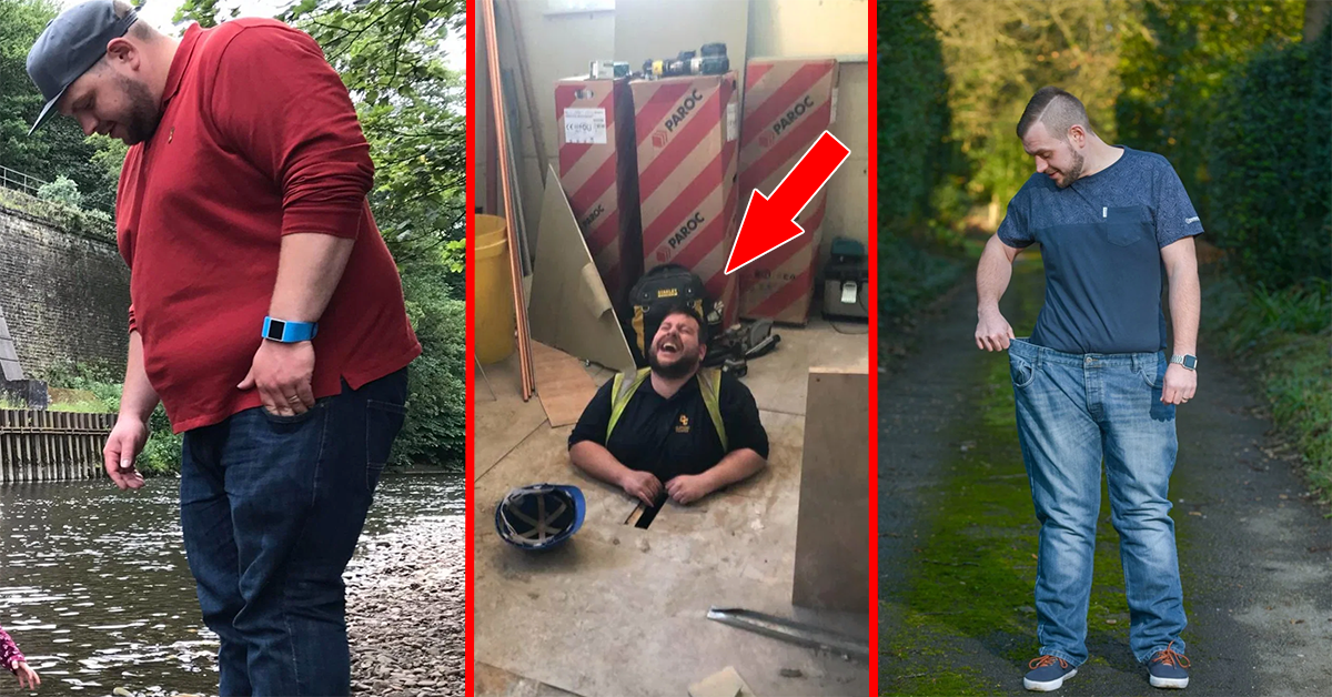 Uomo perde 60 kg in un anno dopo essere rimasto bloccato in un buco nel pavimento