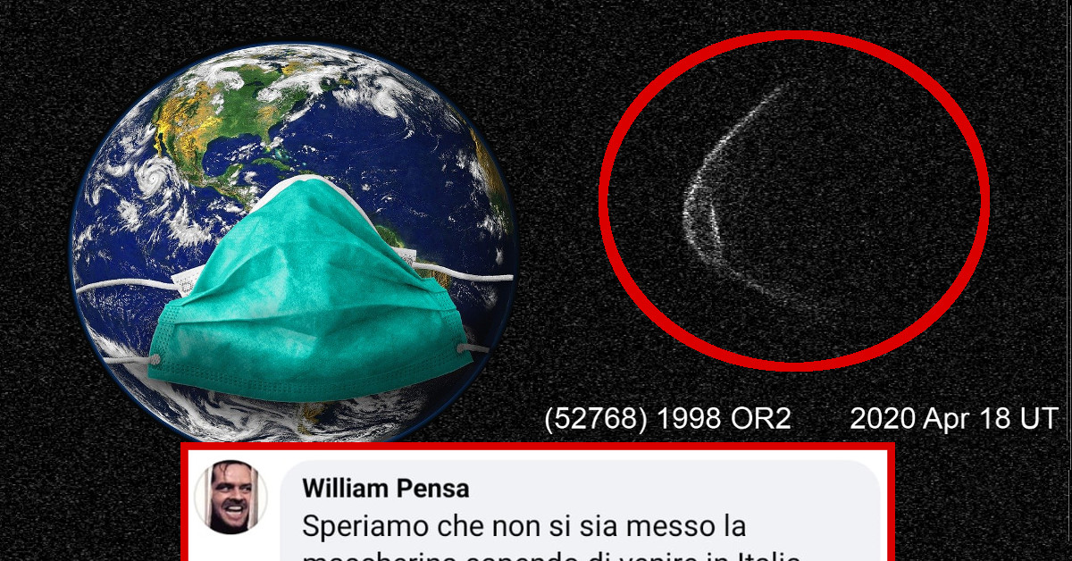 Nuove foto dell’asteroide che passerà vicino alla Terra: “Sembra che indossi la mascherina”