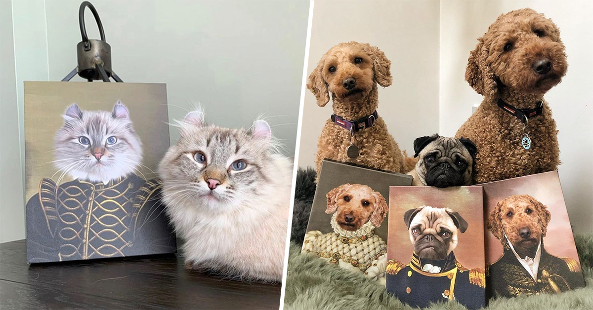 Crown & Paw: l’azienda che ricrea il ritratto del vostro animale domestico nei panni di un lord
