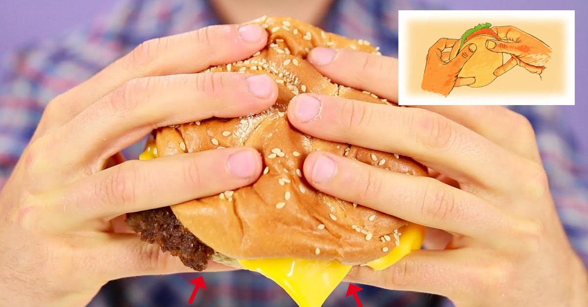 Un team scientifico ci insegna il modo più giusto per addentare un hamburger