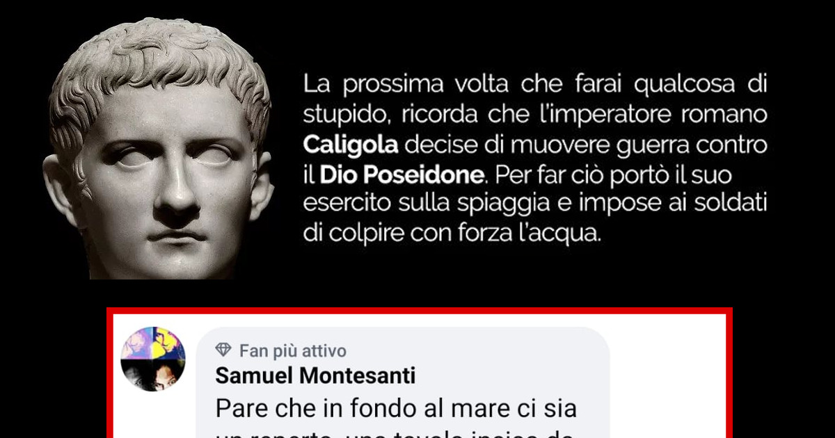 Caligola contro Poseidone: una delle prime fake news della Storia [+COMMENTI]