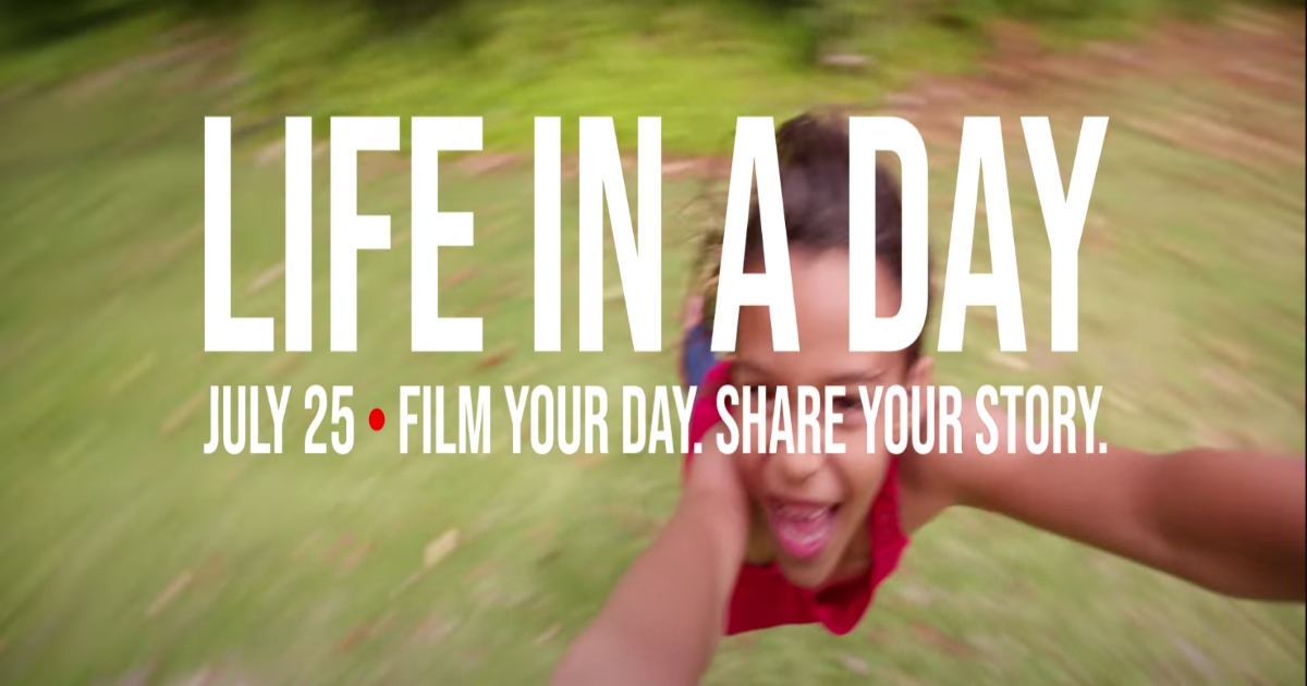 Life in A Day: filma la tua giornata per realizzare un film su YouTube