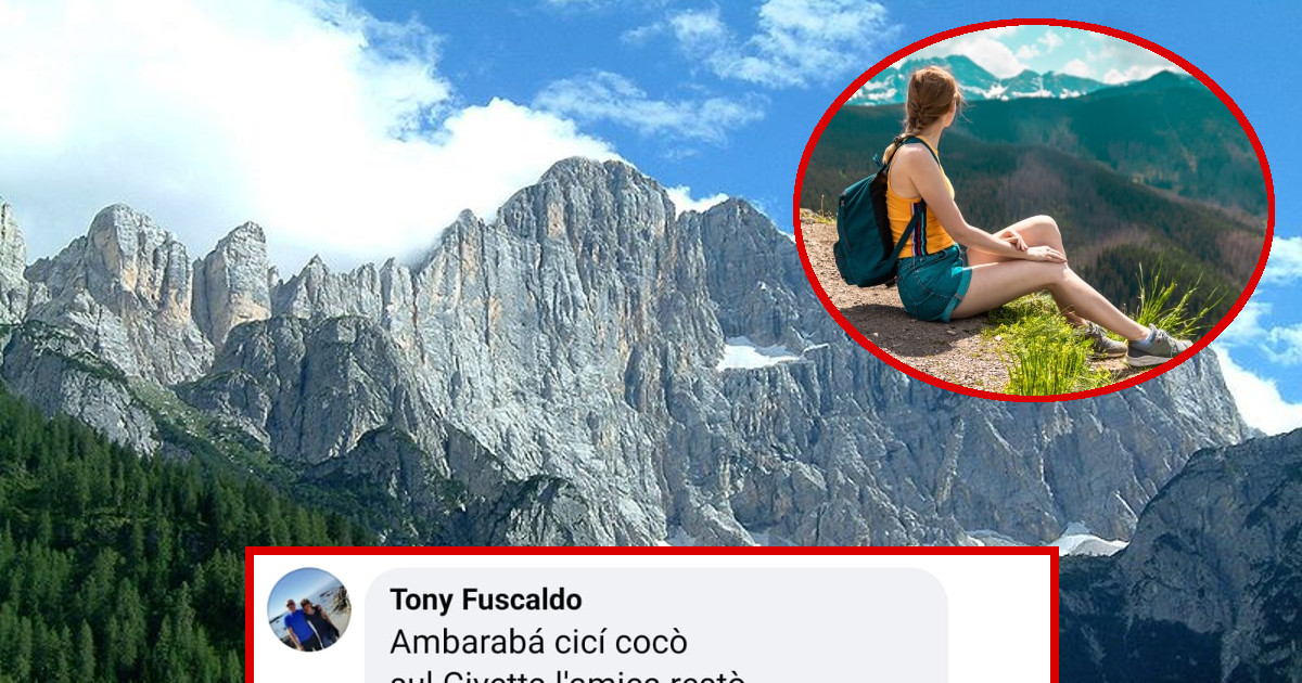 L’amica è stanca: la “abbandonano” in cima al monte Civetta a 3000 metri [+COMMENTI]