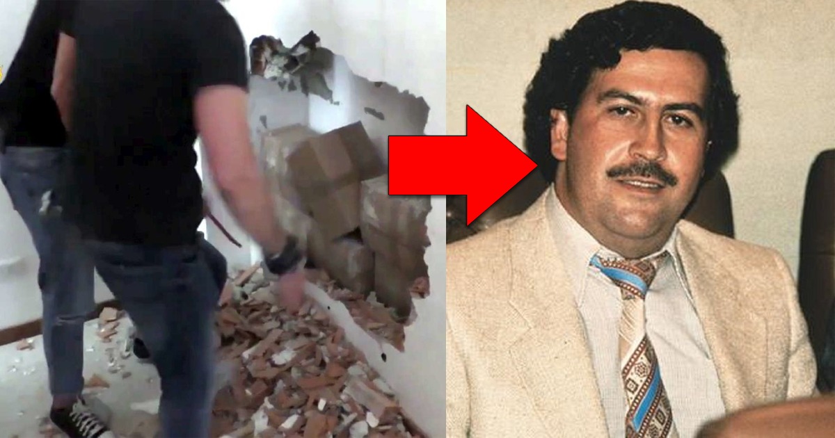 Nipote di Pablo Escobar trova 18 milioni di dollari nel muro