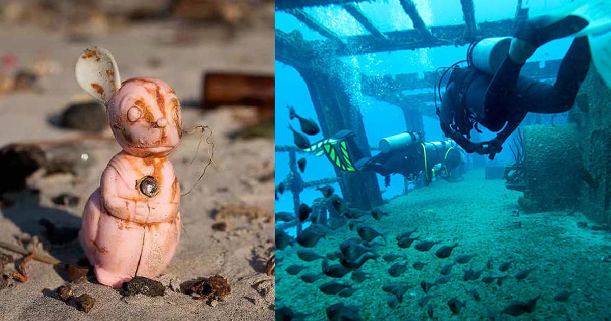 Underwater New York Treasure Hunters: cose incredibili trovate ai piedi della Statua della Libertà