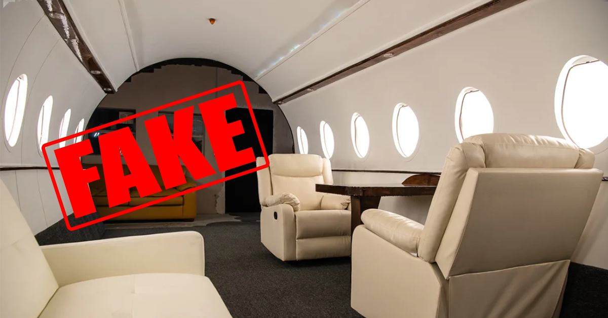 Influencer accusati di aver finto vita lussuosa grazie all’affitto di uno studio arredato come un jet privato