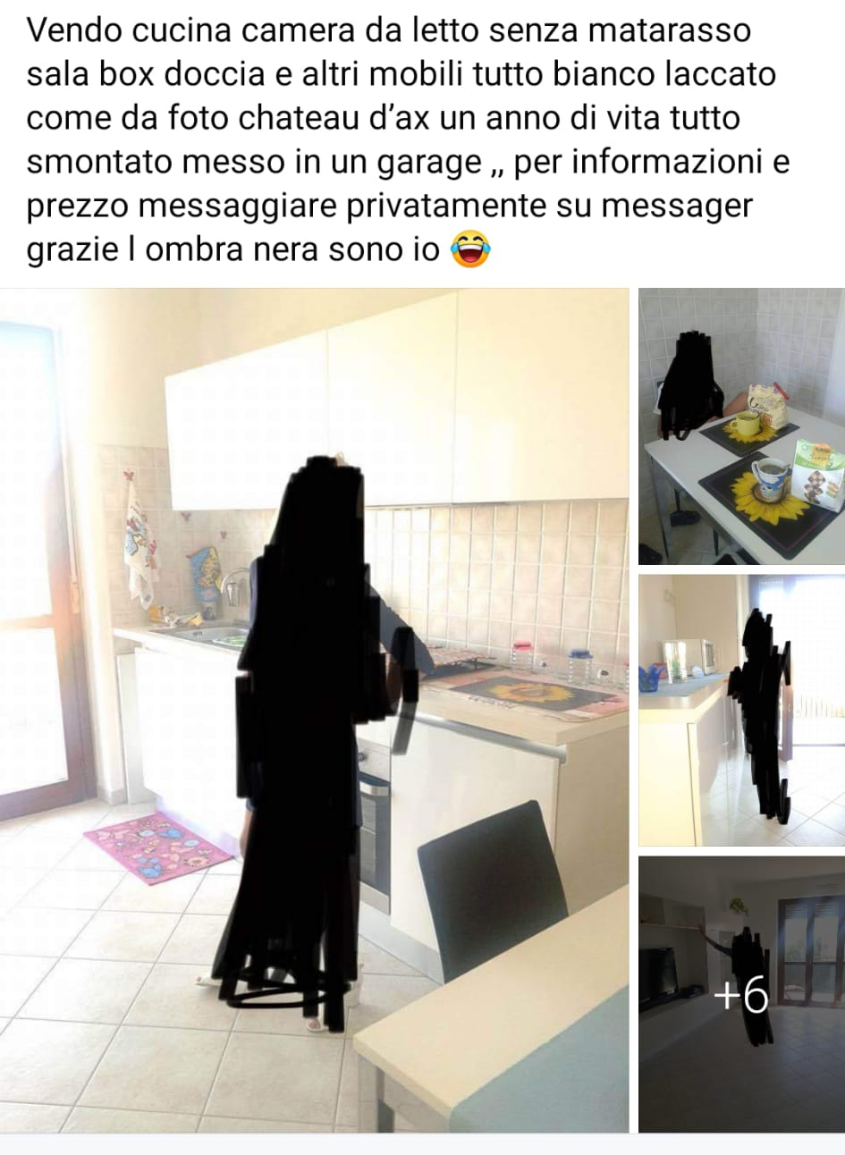 Vende dei mobili online, ma sembra l'ombra di un DISSENNATORE [+COMMENTI]