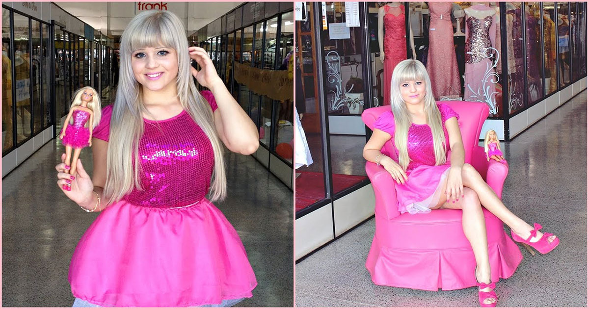 Donna ossessionata dal rosa diventa una Barbie di professione nella vita reale