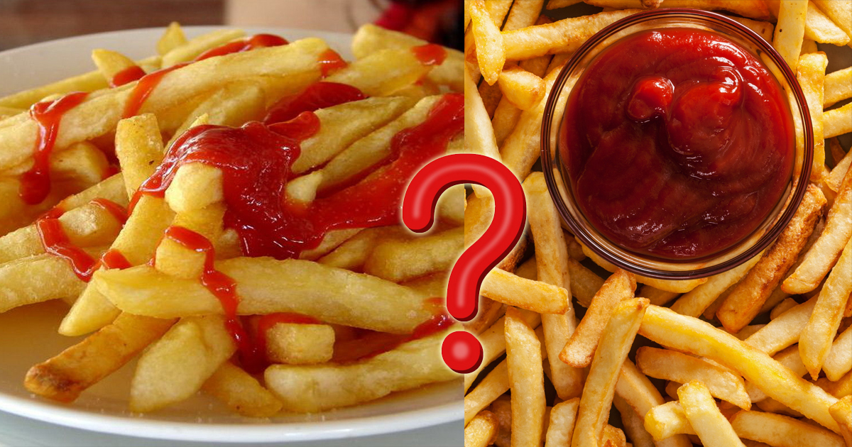 Ketchup e patatine: la foto che ha diviso il web