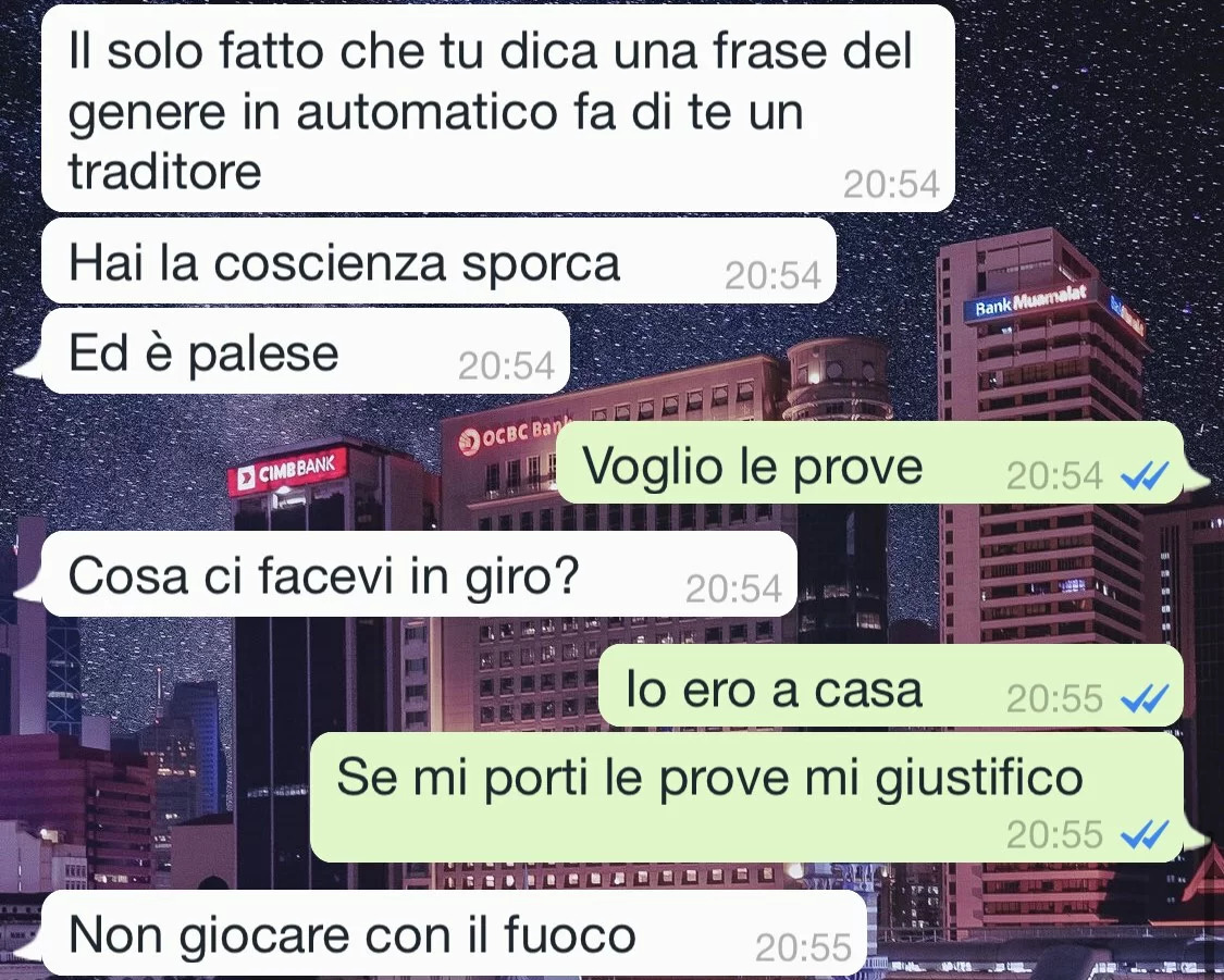 Prove di un tradimento