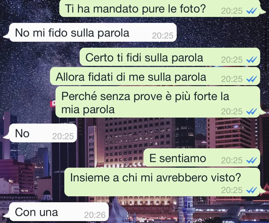 Prove di un tradimento