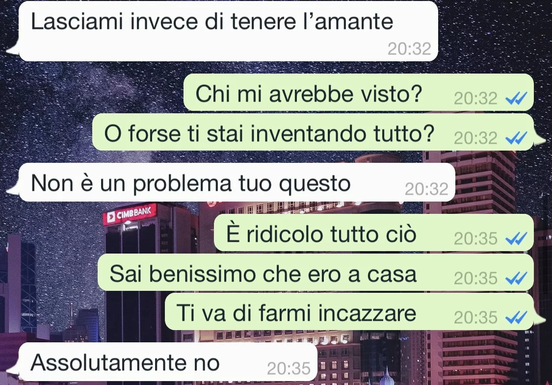 Prove di un tradimento