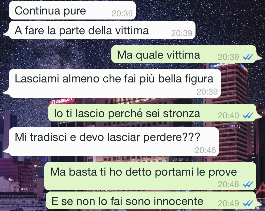 Prove di un tradimento