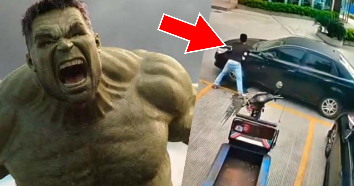Bloccato da una macchina parcheggiata: diventa “Hulk” e la sposta a mani nude [+VIDEO]