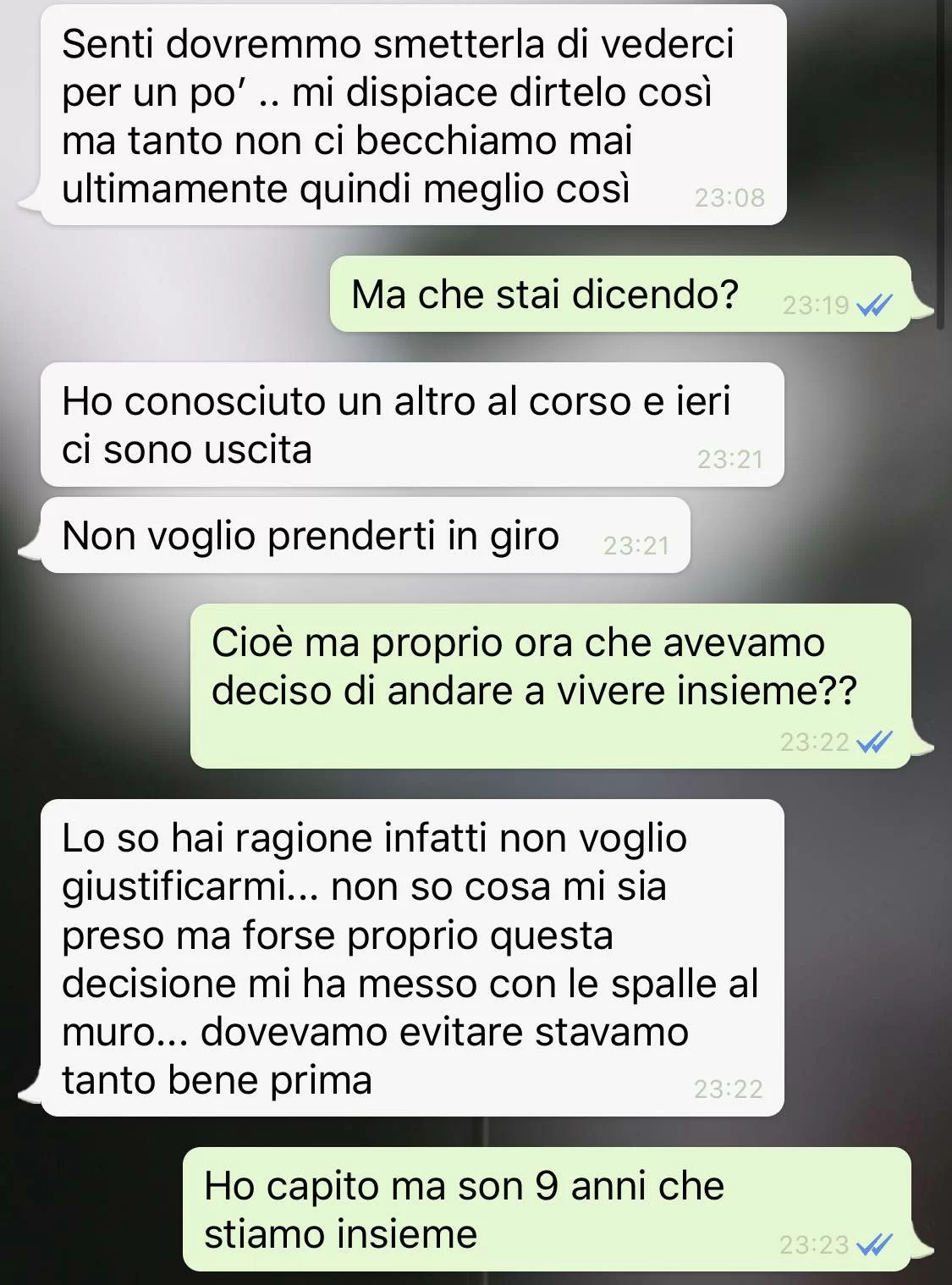 lasciarsi dopo anni