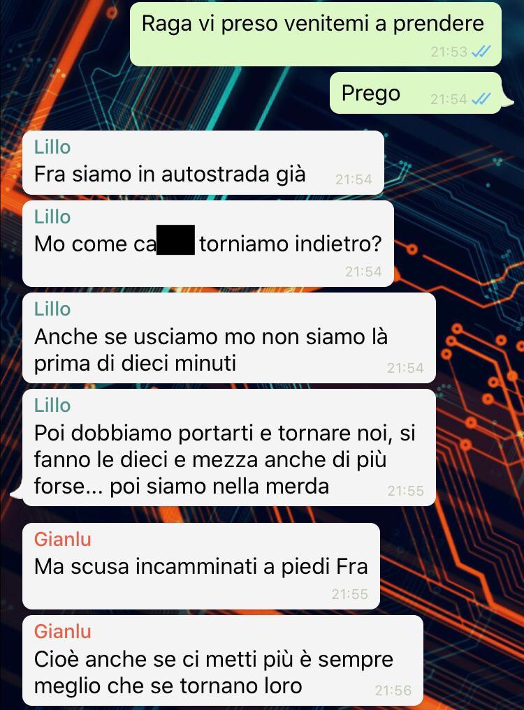 Corsa contro il coprifuoco