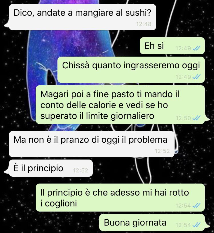 Il pranzo di sushi