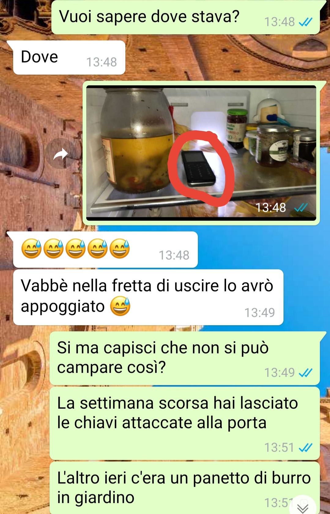 Una ragazza distratta