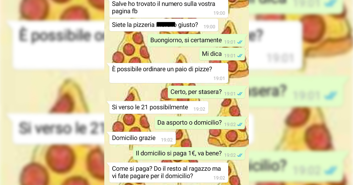 Le pizze sospette