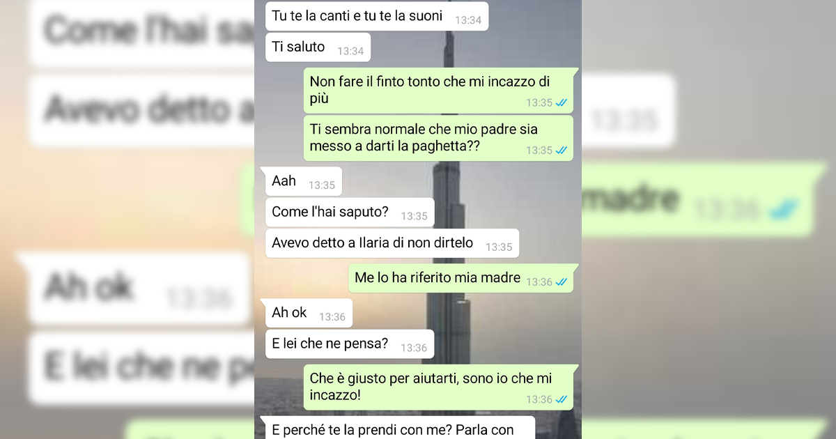 UNA QUESTIONE DI SOLDI