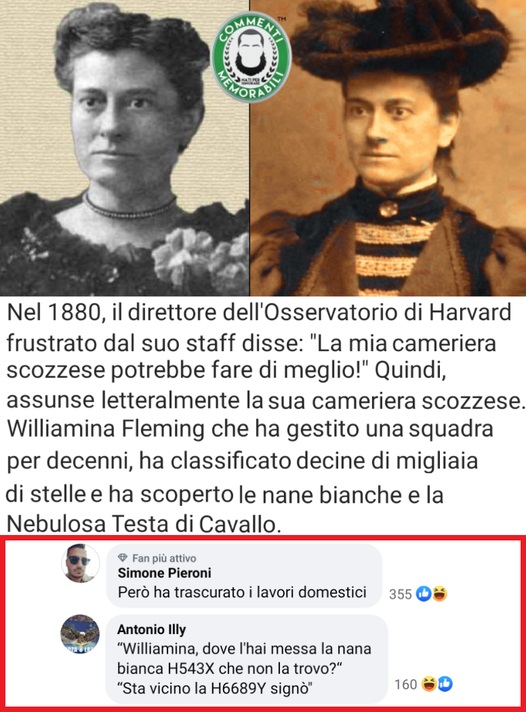 Williamina Fleming: da cameriera ad astronoma [+COMMENTI]