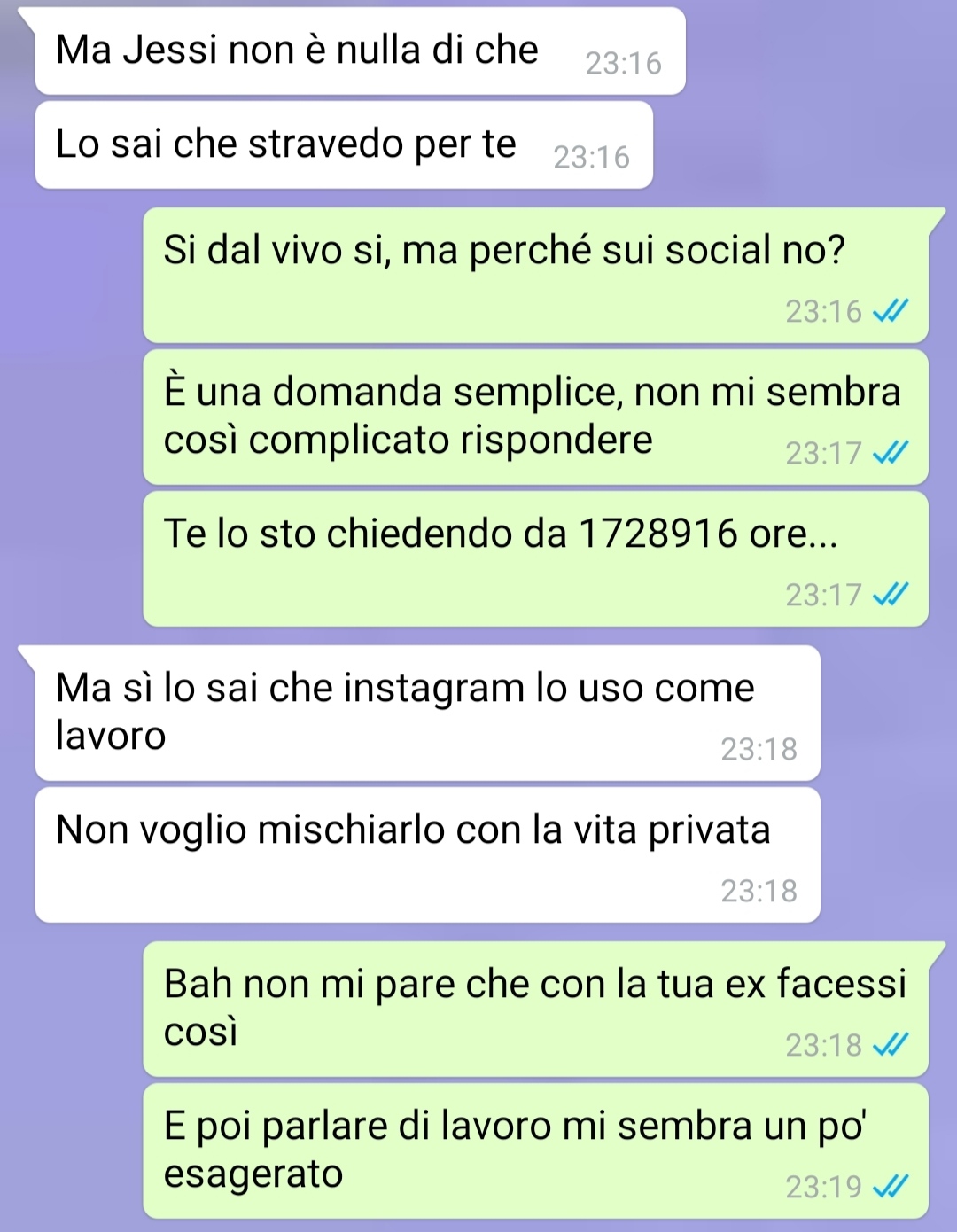 commento sui social