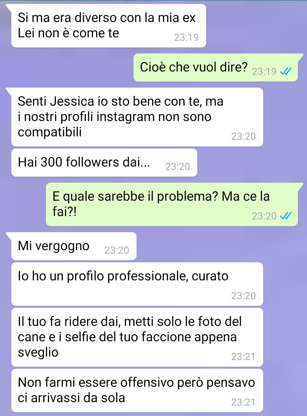 commento sui social