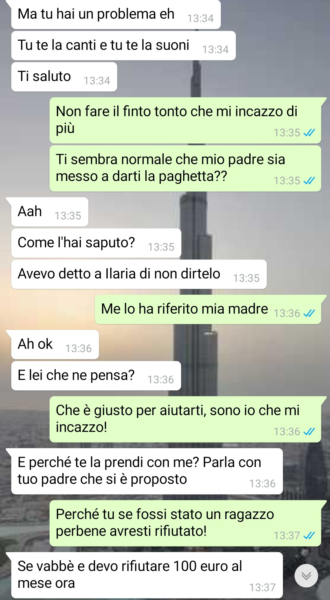 UNA QUESTIONE DI SOLDI