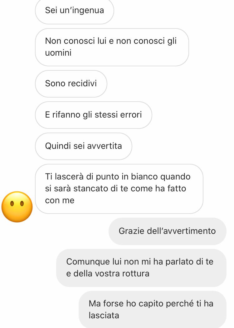 Avvertimenti da ex