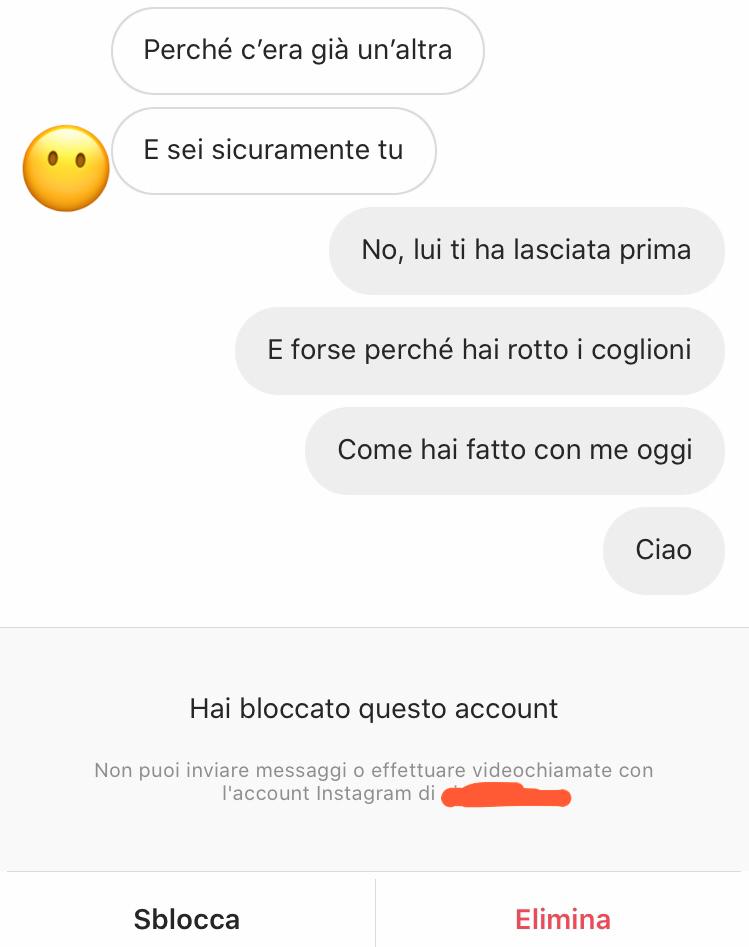 Avvertimenti da ex