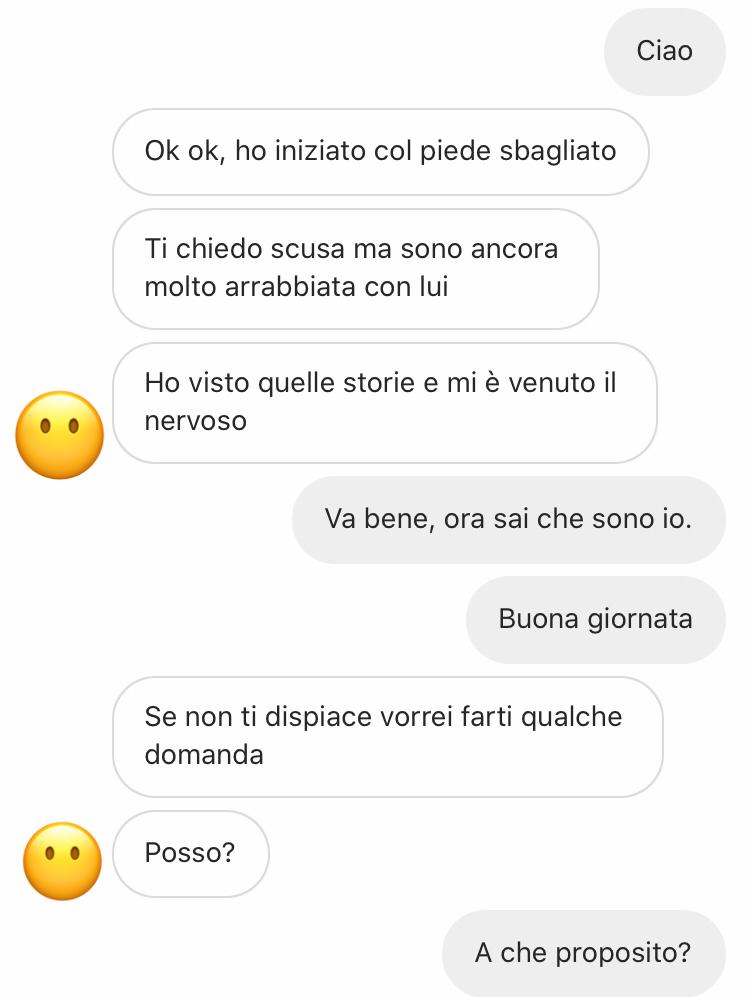 Avvertimenti da ex