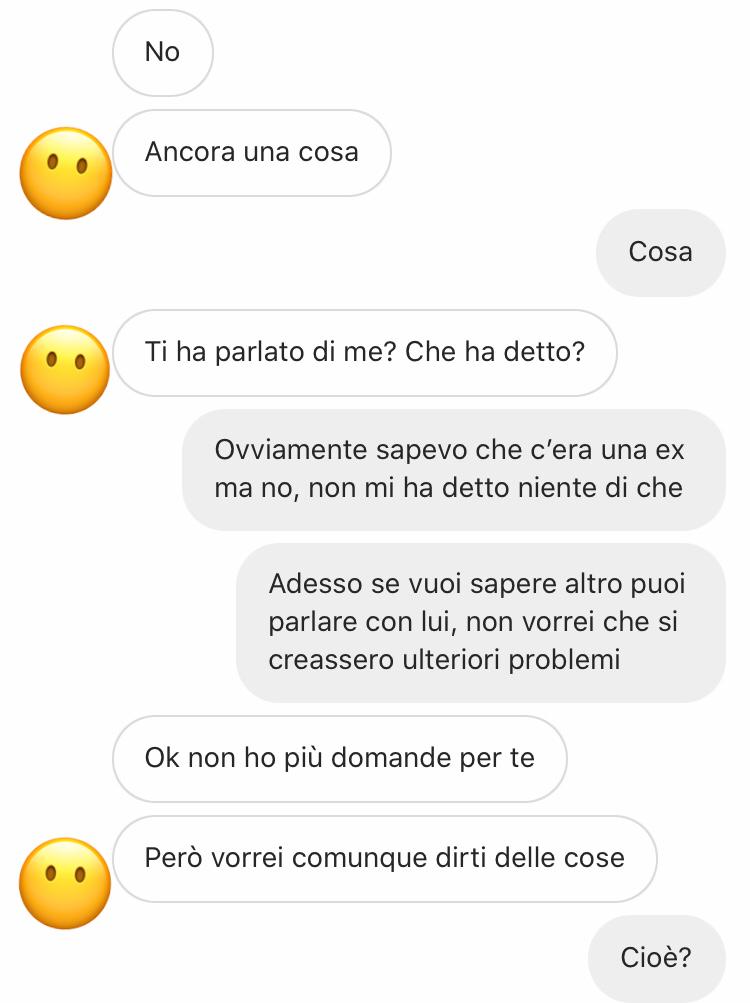 Avvertimenti da ex