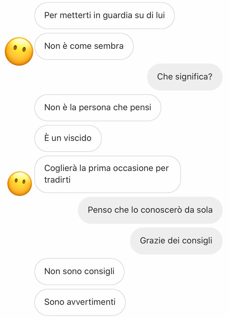 Avvertimenti da ex