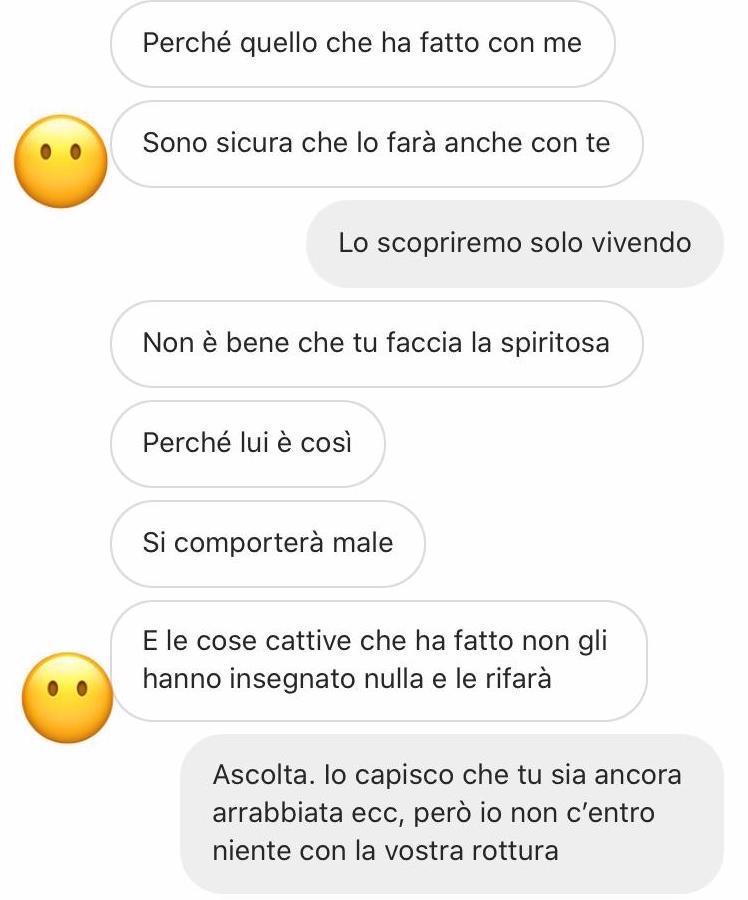 Avvertimenti da ex