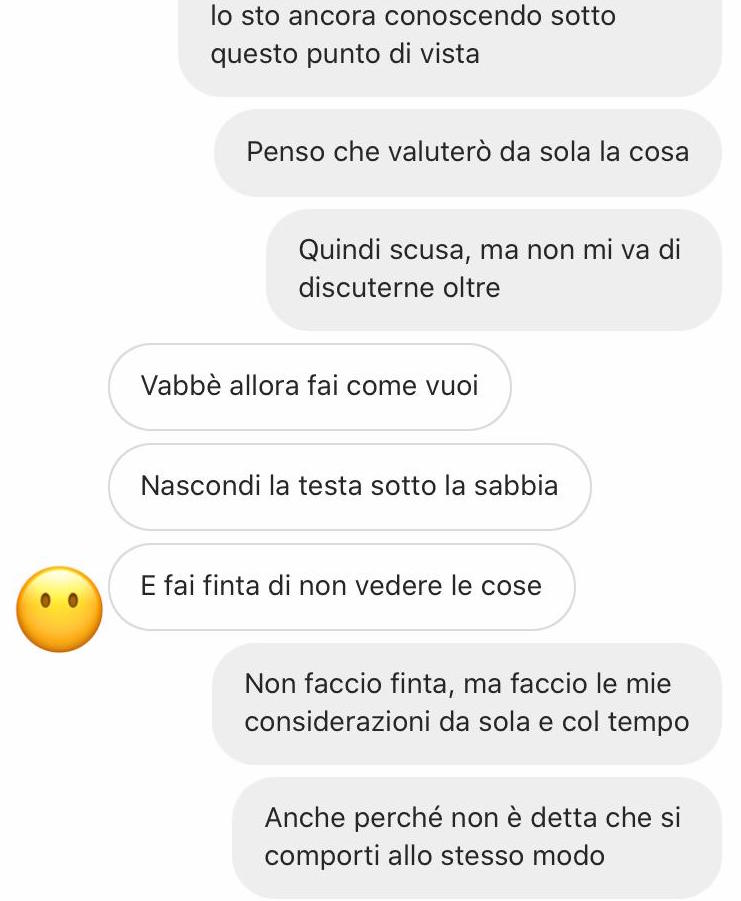 Avvertimenti da ex