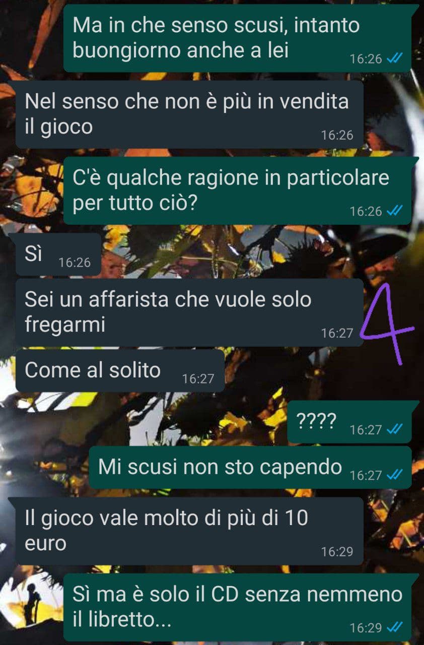 venditrice inaffidabile