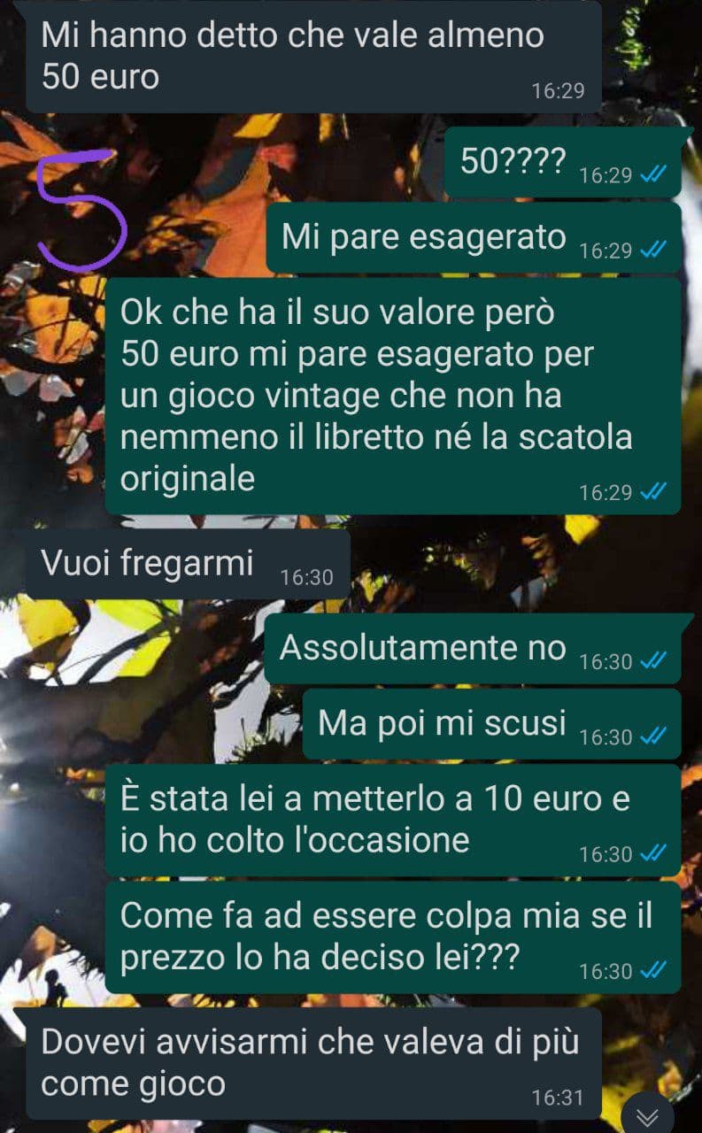 venditrice inaffidabile