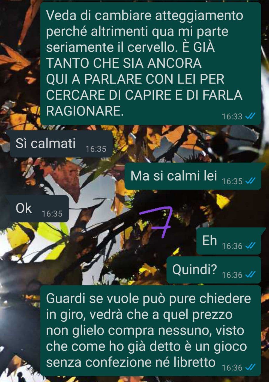 venditrice inaffidabile