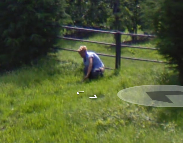 Google Maps uomo fa cacca