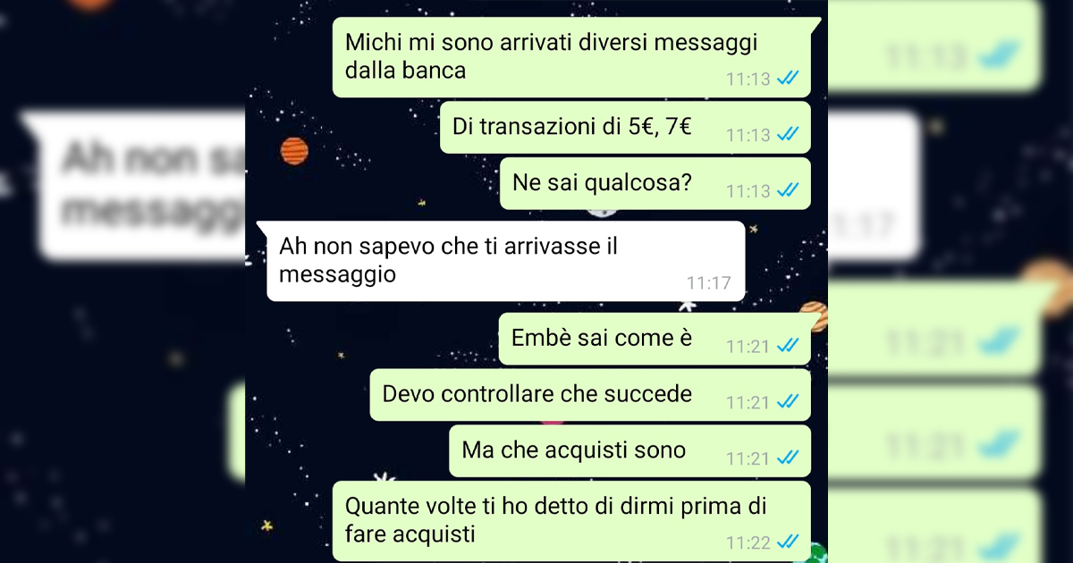 Messaggi dalla banca