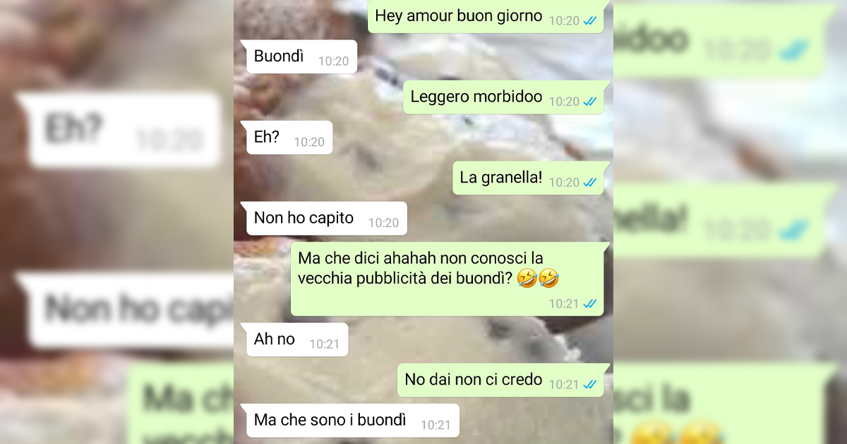 Non un bel buondì