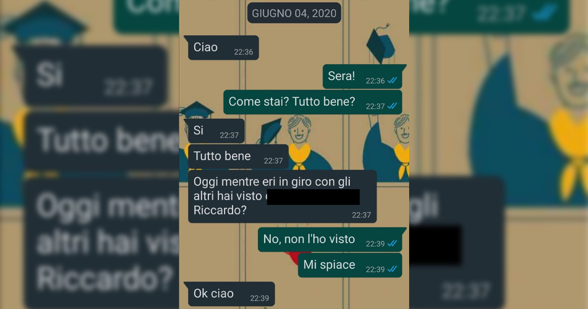 La scomparsa di Riccardo
