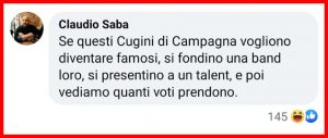 Cugini di Campagna contro i Maneskin: "Avete copiato il nostro look"