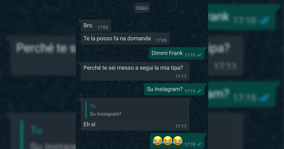 Un follower poco gradito