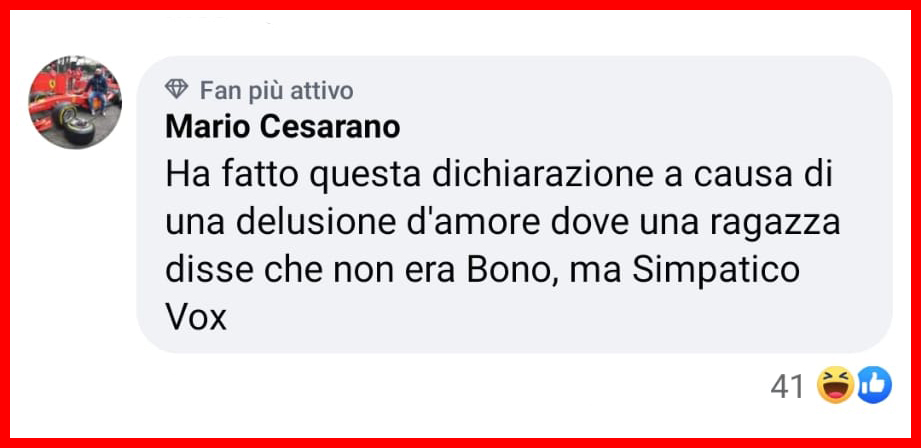 Bono Vox: “Mi imbarazzano le canzoni degli U2”