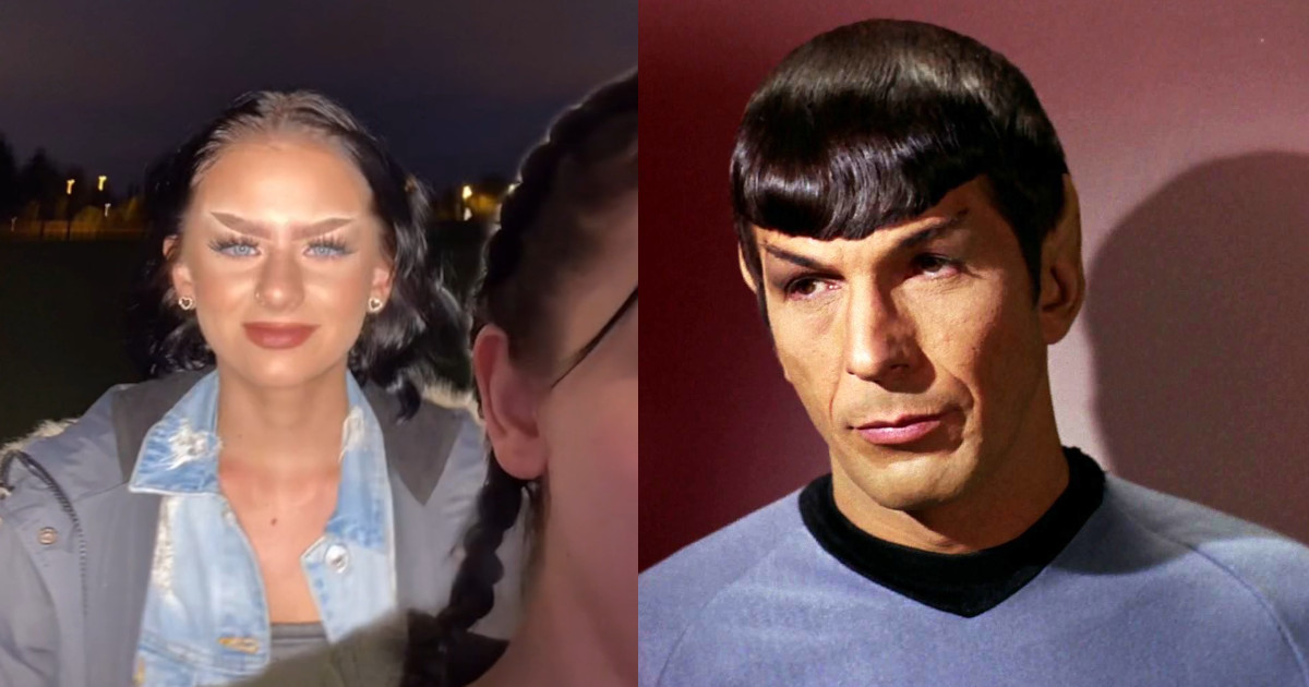 Rasa le estremità delle sopracciglia per essere alla moda: sembra Spock di Star Trek [+VIDEO]